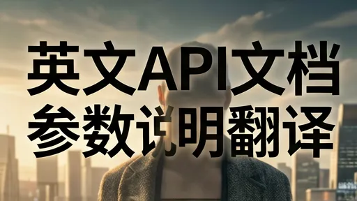 英文API文档参数翻译指南：消除歧义与提升体验