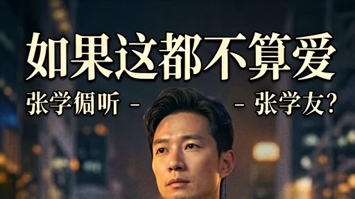 张学友《如果这都不算爱》深度解析：揭秘单恋卑微与情感冷暴力