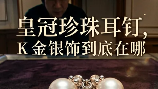 皇冠珍珠耳钉选K金还是银？材质区别大揭秘，看完不踩雷