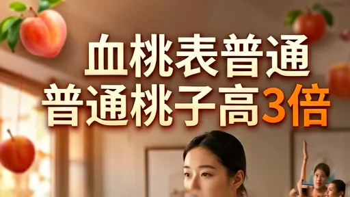 血桃营养是普通桃3倍？揭秘花青素真相与挑选技巧